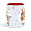 11 oz Fathers Day Standard Size Glossy Ceramic One Mug (11 oz, Red) view 2
