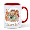11 oz Fathers Day Standard Size Glossy Ceramic One Mug (11 oz, Red) view 3