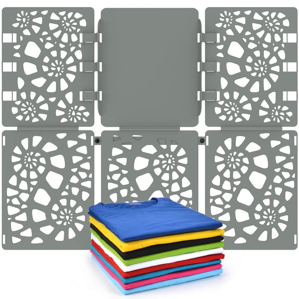 BoxLegend Shirt Folder Board V2 Durable Plastic Clothes Folding Board Grey