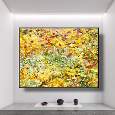 Extra Large Abstract Paintings On Canvas In Beige, Brown and Black Colors Expressionist Art Modern Acrylic Painting for Living Room Decor