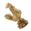 Pure Brass Rooster Chicken Statue, Feng Shui Rooster Figurine for Good Luck and Wealth, Chinese Zodiac Home Office Decoration, Prosperity Gift view 3