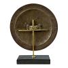Athena's Shield with Owl Real Bronze Metal Art Sculpture Handmade in Greece view 2