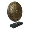 Athena's Shield with Owl Real Bronze Metal Art Sculpture Handmade in Greece view 3