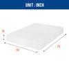 FDW | 10 Inch Full Mattress | Medium Firm | Gel Memory Foam Mattress | White | Bed in a Box, CertiPUR-US Certified | Pressure Relief, Cooling Ventilated Foam | Washable Removable Cover view 2
