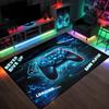 ANGELWARDROBE Gamer Large Area Rug for Kids Room 3D Gamepad Controller Blue Boys Floor Rugs for Living Room Teen Game Player Living Room Mat Home Decor Sofa Floor Polyester Mat, 60"x48" view 1