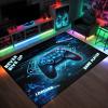 ANGELWARDROBE Gamer Large Area Rug for Kids Room 3D Gamepad Controller Blue Boys Floor Rugs for Living Room Teen Game Player Mat Home Decor Sofa Floor Polyester Mat, 59"x39" view 1