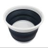 SAMMART 7.5L (1.98 Gallon) Collapsible Tub - Foldable Dish Tub - Portable Washing Basin - Space Saving Plastic Washtub (Grey/Slate Grey) view 1