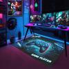ANGELWARDROBE Gamer Area Rug for Kids Room 3D Gamepad Controller Blue Boys Floor Rugs for Living Room Teen Game Player Mat Home Decor Sofa Floor Polyester Mat, 47"x31" view 4