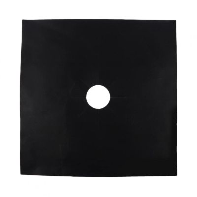 Pilipane Stove Censer Covers, Stove top Range Protectors, Set Top Censer Covers Black, 6 Pcs Reusable Non Stick Stovetop Censer Liners Gas Range Protectors(Black), Easy to Cleanse