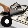 Pilipane Stove Censer Covers, Stove top Range Protectors, Set Top Censer Covers Black, 6 Pcs Reusable Non Stick Stovetop Censer Liners Gas Range Protectors(Black), Easy to Cleanse view 2