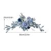 Mokylor Artificial Wedding Arch Flowers Swag, Wedding Welcome Sign Floral Decoration Fake Garland Arrangement Swag for Wedding & Reception Decoration (with 2 Clips) view 2