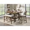 Homelegance Lexicon Balin Counter Height Wood Bench in Oak view 2