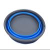 SAMMART 7.5L (1.98 Gallon) Collapsible Tub - Foldable Dish Tub - Portable Washing Basin - Space Saving Plastic Washtub (Grey/Blue) view 2