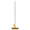 3 in 1 Floor Scrub Brush with Squeegee and Long Handle, 3 in 1 Silicone Crevice Grout Brush with 180 Degree Rotating Head for Floor Kitchen Bathroom Wall Deck Tile Cleaning view 1