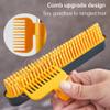 3 in 1 Floor Scrub Brush with Squeegee and Long Handle, 3 in 1 Silicone Crevice Grout Brush with 180 Degree Rotating Head for Floor Kitchen Bathroom Wall Deck Tile Cleaning view 3