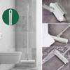 3 in 1 Floor Scrub Brush with Squeegee and Long Handle, 3 in 1 Silicone Crevice Grout Brush with 180 Degree Rotating Head for Floor Kitchen Bathroom Wall Deck Tile Cleaning view 2