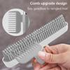 3 in 1 Floor Scrub Brush with Squeegee and Long Handle, 3 in 1 Silicone Crevice Grout Brush with 180 Degree Rotating Head for Floor Kitchen Bathroom Wall Deck Tile Cleaning view 4