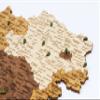 2D Wooden Map of Austria - Multilayered, Multicolour Stained Wood, Engraved Names - Wall Decoration for your office, living room, hallway (80x42 cm (31.5x16.5 inch)) view 2