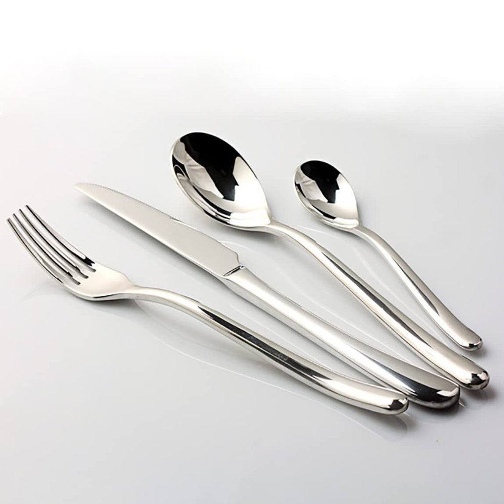 32-Piece Silverware Set, Premium Silverware Cutlery Set Stainless Steel Flatware Sets Service for 8, Spoons Forks Knifes Utensils Tableware Sets for Home, Mirror Polished, Dishwasher Safe