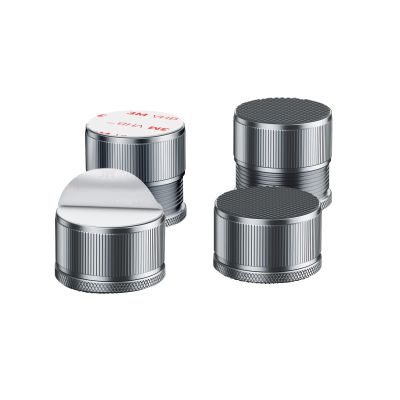 nediea Bed Risers Heavy Duty, Metal Furniture Risers, Self-Adhesive Furniture Lifter Threaded Height Adjustment from 0.9"-1.7", Support up to 2200 Lbs, Set of 4 Pack