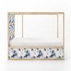 COCODECO KURA Bed Watercolor Blue Flowers On The White Background Floral Decals Sticker Furniture Decals for Nursery Adhesive view 4