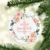 CHOPIE Baptism Gift Girl Personalized Baptism Ornament view 1