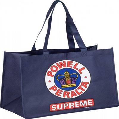 Powell Peralta Skateboards Shopping Bag Non Woven Navy 12x16