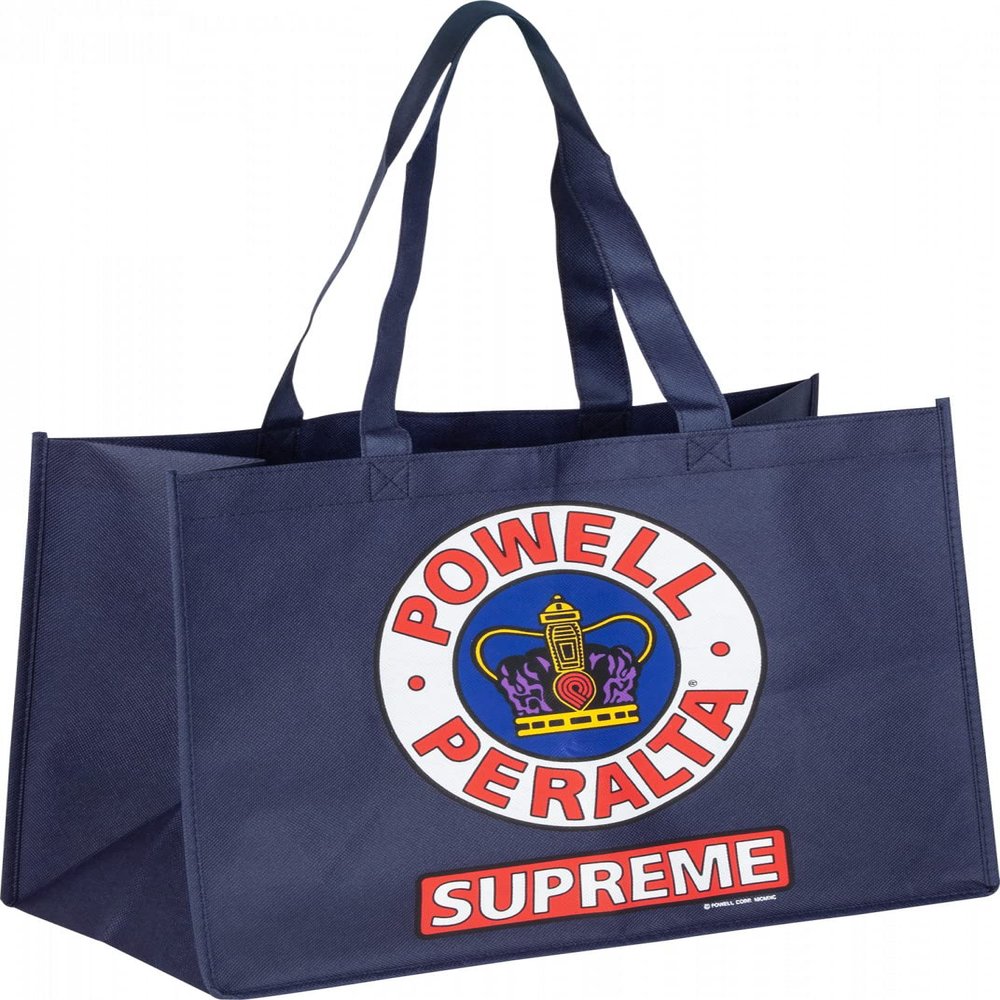 Powell Peralta Skateboards Shopping Bag Non Woven Navy 12x16