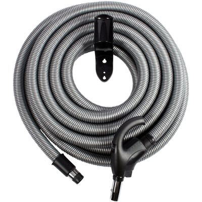 Cen-Tec Systems 97283 Low Voltage Central Vacuum Hose and Hanger, 40 Ft, Silver