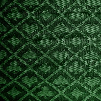 108 x 60 Inches Two-Tone Poker Table Suited Speed Cloth with Dark Color Background, Dustproof and Waterproof Tablecloth for Poker Tables (Two-Tone Green)