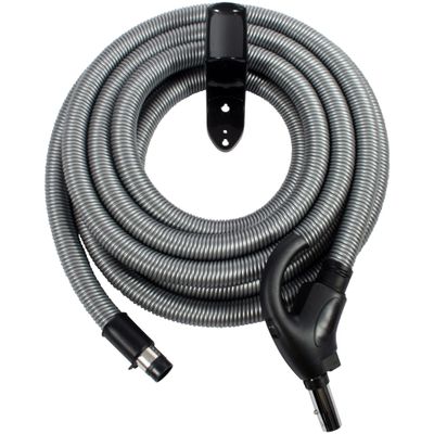 Cen-Tec Systems 97261 Low Voltage Central Vacuum Hose and Hanger, 30 Ft, Silver, 30 Ft. Hose