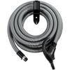 Cen-Tec Systems 97261 Low Voltage Central Vacuum Hose and Hanger, 30 Ft, Silver, 30 Ft. Hose view 1