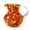 10" Glass Bola Pitcher, Handmade in Mexico, Monarch view 1