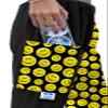 Paradise Towelwear Towel Pants for Swimmers  Cotton Terry Cloth Towel Pants  Beach Coverup  Resort Wear  Swim wear - Black Yellow Smiley Face (Size Adult S) view 4