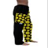 Paradise Towelwear Towel Pants for Swimmers  Cotton Terry Cloth Towel Pants  Beach Coverup  Resort Wear  Swim wear - Black Yellow Smiley Face (Size Kids M/L) view 3