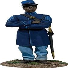 W. Britain Sergeant Major Lewis Douglass, 54th Massachusetts Infantry, American Civil War #10086