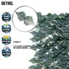 TANG 58"x117"-1piece Faux Ivy Privacy Fence Screen Roll, Artificial Leaf Fence Cover for Balcony Outdoor Decor, Fake Greenery Wall for Patio, UV Resistant, Dark Green view 3
