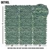 TANG 58"x117"-1piece Faux Ivy Privacy Fence Screen Roll, Artificial Leaf Fence Cover for Balcony Outdoor Decor, Fake Greenery Wall for Patio, UV Resistant, Dark Green view 4