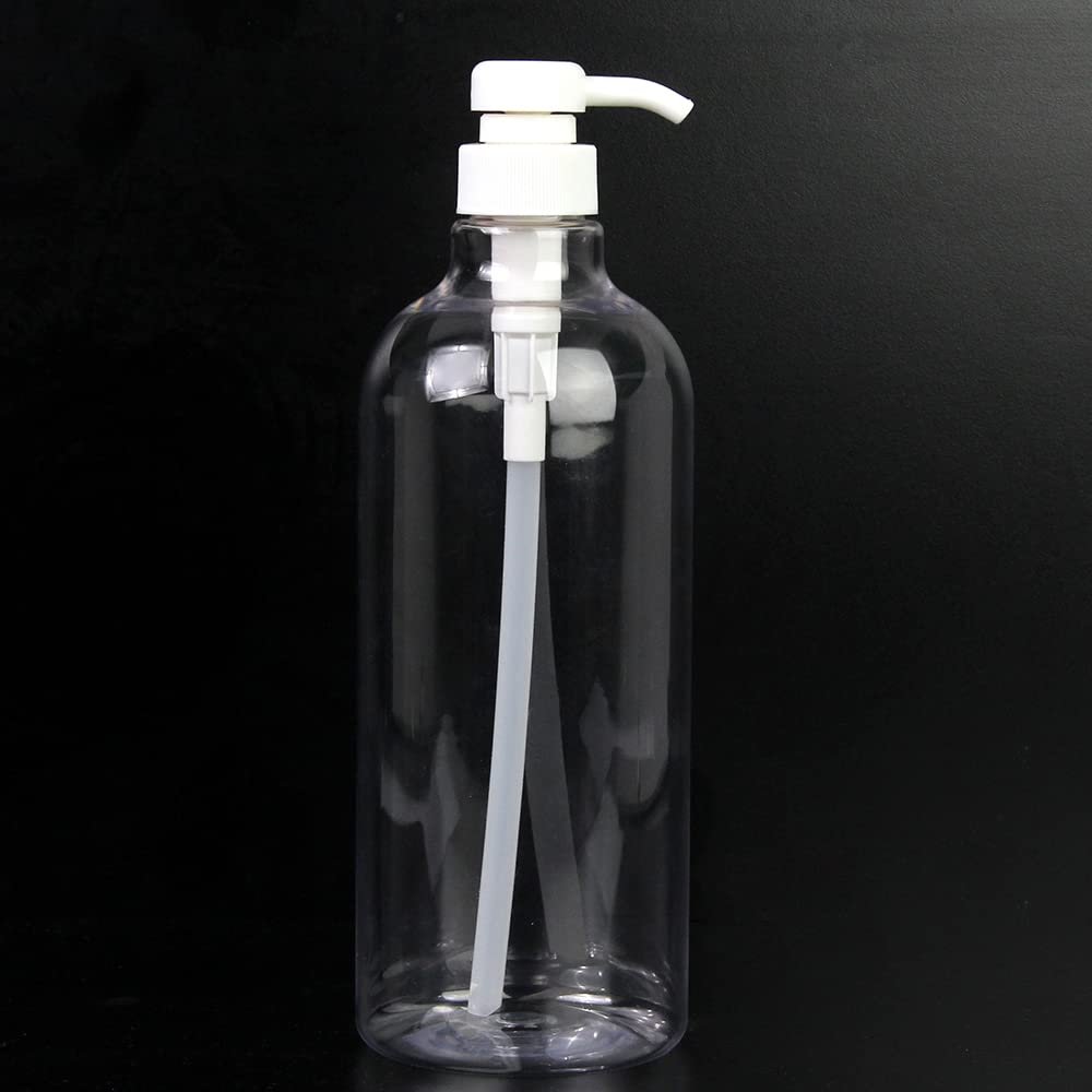 Boston Round Clear Container with Pump (85-Pack)