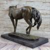 EUROPEAN BRONZE Arabian Show Horse Equine Bronze Marble Statue Mene Equestrian Art Sculpture Art Home Decor Artwork Handmade view 3