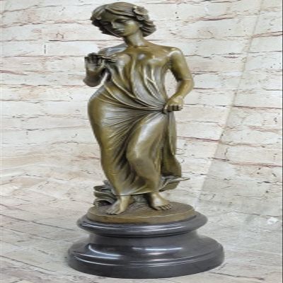 EUROPEAN BRONZE Victorian Lady Moreau Sculpture Elegant Art Nouveau Bronze Statue Hot Cast Decor Home Decor Artwork Handmade