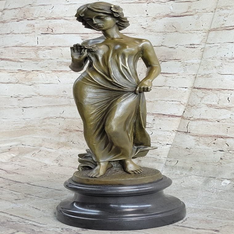 EUROPEAN BRONZE Victorian Lady Moreau Sculpture Elegant Art Nouveau Bronze Statue Hot Cast Decor Home Decor Artwork Handmade