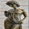 EUROPEAN BRONZE Victorian Lady Moreau Sculpture Elegant Art Nouveau Bronze Statue Hot Cast Decor Home Decor Artwork Handmade view 4