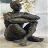 EUROPEAN BRONZE Handcrafted Nude Man Yoga Hot Cast Bronze Sculpture Home Office Decor Home Decor Artwork Handmade view 2
