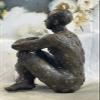EUROPEAN BRONZE Handcrafted Nude Man Yoga Hot Cast Bronze Sculpture Home Office Decor Home Decor Artwork Handmade view 4