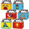 Tevxj 12 Pieces Race Car Party Favor Boxes Two Fast Goodies Candy Treat Bags Race Car Birthday Party Favors Checkered Gift Bags for Boys Kids Let's Go Racing Themed Supplies Box 6 x 3 x 3.5 Inches view 1