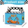 Tevxj 12 Pieces Race Car Party Favor Boxes Two Fast Goodies Candy Treat Bags Race Car Birthday Party Favors Checkered Gift Bags for Boys Kids Let's Go Racing Themed Supplies Box 6 x 3 x 3.5 Inches view 2