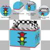 Tevxj 12 Pieces Race Car Party Favor Boxes Two Fast Goodies Candy Treat Bags Race Car Birthday Party Favors Checkered Gift Bags for Boys Kids Let's Go Racing Themed Supplies Box 6 x 3 x 3.5 Inches view 4