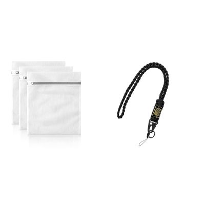 3 Pack XXL Mesh Laundry bags by MDSXO & Cool Key Lanyard for Men - MDSXO