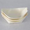 100pcs Wooden Cutlery Food Containers Food Plate Snack Boat Bowl Snack Plate Tableware Tray Boat Containers Desserts Sushi Bowl view 2